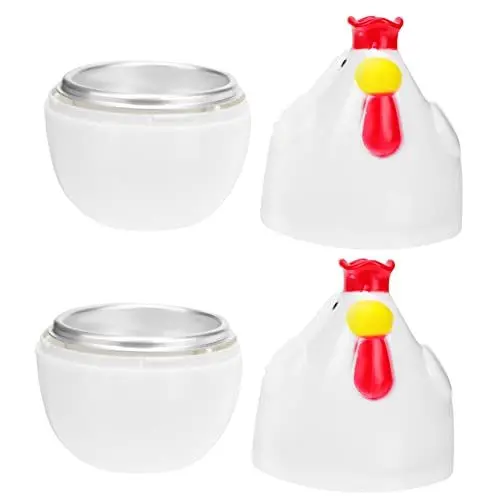 Produktbild: COLLBATH 2St Mikrowellen-Eierdampfer Gemüsedampfer mikrowelle Huhn Mikrowellenkessel Ofen eierkocher mikrowelle eierkocher für mikrowelle schöner Eierkocher Eierdampfer für zu Hause Plastik