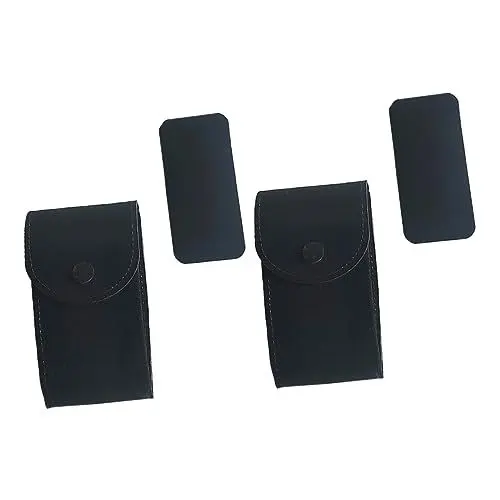 Produktbild: COLLBATH 2St Uhrentasche Herrenuhr Schmuck-Organizer für Männer Uhrenetui Uhren-Reiseetui einzelne Uhr aufbewahrungstasche schutztasche Organizer für Reiseuhren Etui für Uhr Flanell Black