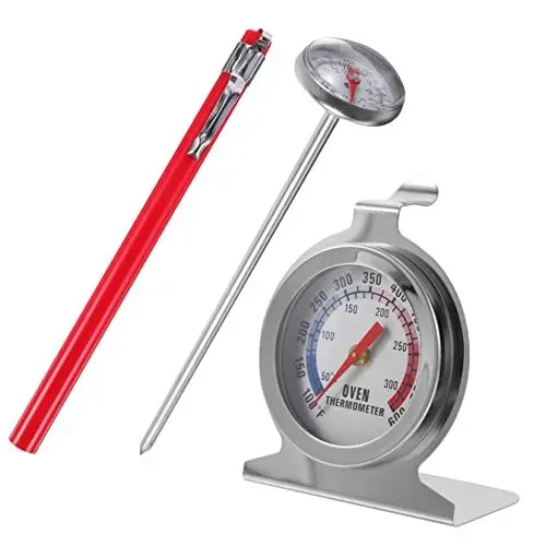 Produktbild: COLLBATH Fleischthermometer mit Sofortanzeige Lebensmittelthermometer Temperaturanzeige aus Edelstahl für Grill Backofen