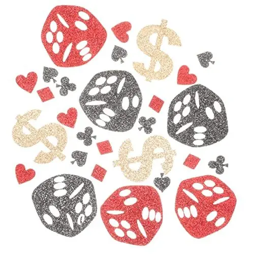 Produktbild: COLLBATH Poker-konfetti Aus Vlies Für Mottopartys Dekorative Tischdekoration Für Junggesellenabschiede/geburtstage