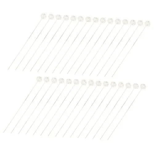 Produktbild: COLLBATH 30st Geschäftskartenhalter Kartenhalterclip Platzieren Memo-drahtclip Blumenkartenhalter-sticks Blumen-tischkartenhalter Geldbaum-geschenkhalter Bilddrahtclip Golden Stahldraht