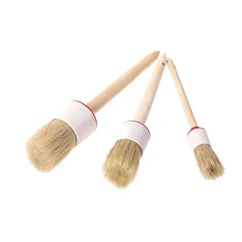 Produktbild: COLLBATH 3pcs Auto Rad Pinsel Auto Waschen Pinsel Detail Automotive Scratch Rad Detaillierung Pinsel Griff
