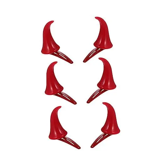 Produktbild: COLLBATH Horn-haarnadel-set 3 Paar Horn-haarspangen Stilvoll Für Frauen Und Mädchen Für Halloween-partys