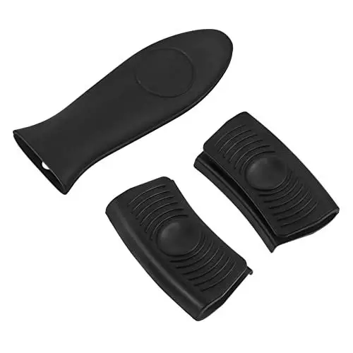 Produktbild: COLLBATH 3 STK Topfohrringe aus Silikon einfache Griffabdeckungen Griffschutzhüllen Topfgriff Überzug Topfgriff Handschuh eisenpfanne Silikonschutzhüllen Ärmel für Topfgriffe Kieselgel