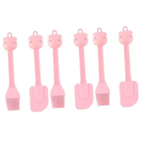 Produktbild: COLLBATH 3 Sätze 2st Multifunktionsspatel Spachtel Aus Silikon Mini-spatel Backwerkzeuge Aus Silikon Silikonbürste Für Kinder Kuchencremeschaber Silikonschaber Rosa
