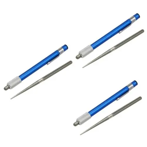 Produktbild: COLLBATH 3 Stk Stift schärfen Spitzerstab Wetzstahl Wetzstein Küchenspitzer Stift jagdmesser jagtmesser Schärfer für Küchenmesser Taschenschärfer Anspitzer tragbares Schärfen Blue