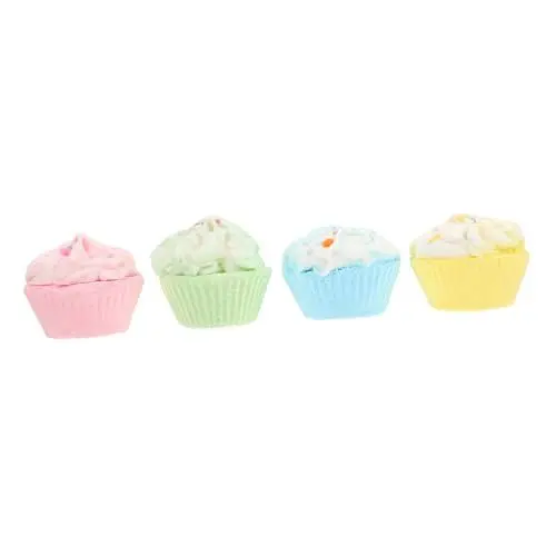 Produktbild: COLLBATH 4 Stück Kuchen-Badebomben Badebombe mit Sheabutter Sprudelkugeln Badesalze Duschblasenbomben Schaumbad kiddies pool çocuk havuzu sea salt Badesalzbomben Duschbomben Meersalz