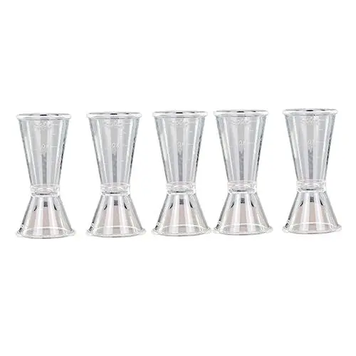 Produktbild: COLLBATH Bar-messbecher 5 Stück Doppel-unzen-weinmessgerät Präziser Cocktail-messbecher Für Bartending