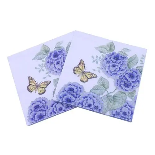 Produktbild: COLLBATH 60 Stück Bedruckte Servietten Partyservietten Partyzubehör Papierservietten Taschentuchservietten