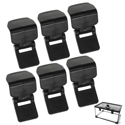 Produktbild: COLLBATH 6St Zylinders chloss Aquariumdeckelverriegelung Aquarium-Clips schildkröten zubehör Terrarium für schildkröten -Gadgets sektgläser Plastik Panzerschnalle aus Schildkrötenglas
