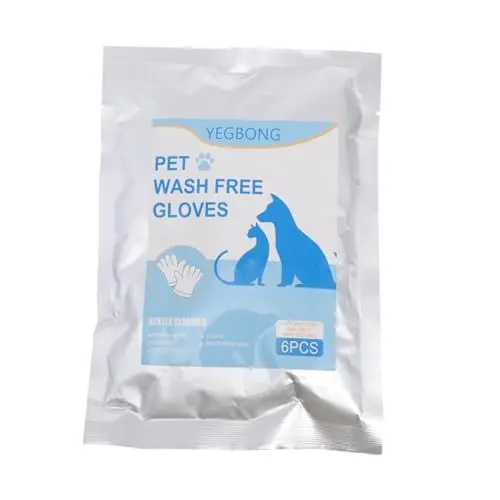 Produktbild: COLLBATH 6 Stück Fellpflegehandschuhe für Haustiere Badezubehör für Katzen und Hunde Fingerlose Reinigungshandschuhe Haustierhandschuh für die Fellpflege