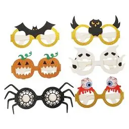 Produktbild: COLLBATH 6 Stück Halloween Brillen Lustige Kostümbrillen für Partys und Erwachsene Kreative Accessoires für Halloween Feste und Cosplay Events
