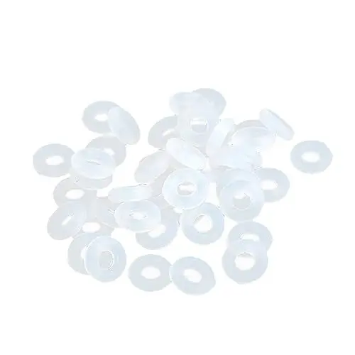 Produktbild: COLLBATH 80Stücke Klare Silikon Gummistopper für Charm Armbänder Geeignet für Schlangenkette Hitzebeständig für Verwendung Allein Clip Lock Spacer Charm