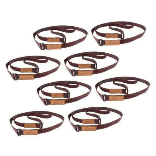 Produktbild: COLLBATH 8St Gurt Gürtel mit selbstklebenden Schnallen Polyesterbänder Nockenschnallenriemen Gürtel für Campingausrüstung reisegürtel rucksackverband Bindegürtel Bündelbänder