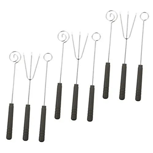 Produktbild: COLLBATH Ergonomische Designgabeln Für Fondue-käse-werkzeugset Schokoladen-tauchgabeln Metall-fonduespieße Für Käse Für Fondue-zubehör