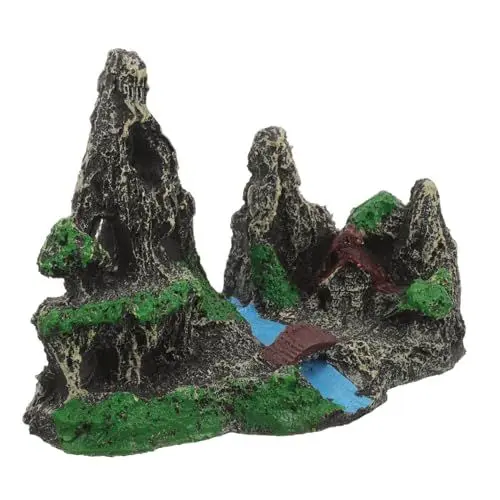 Produktbild: COLLBATH Aquarium Dekoration Aus Resin Mit Realistischer Felsenoptik Als Versteck Für Fische Und Garnelen Sorgt Für Ansprechende Gestaltung Ihres Aquariums
