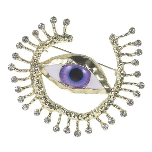 Produktbild: COLLBATH Elegante Brosche Pin Modische Dekorative Anzug Revers Pin Evil Edelstein Zubehör