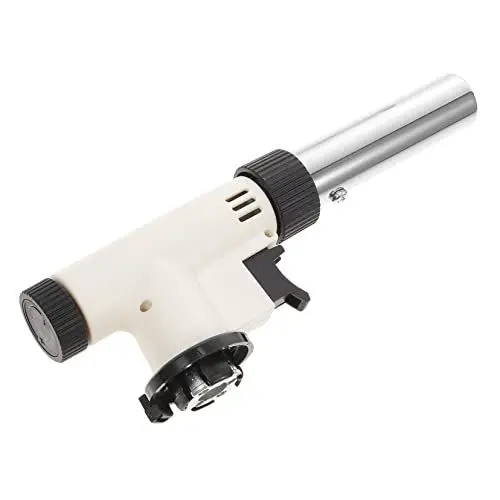 Produktbild: COLLBATH Fackeln Feuerspeiendes Schweißen Grillanzünder Propangasbrenner Lötlampe Benzomat-Lötlampe Für Desserts Antorcha De Gas Propano Verstellbare Flamme Lötlampe Großer Abs-Gastank