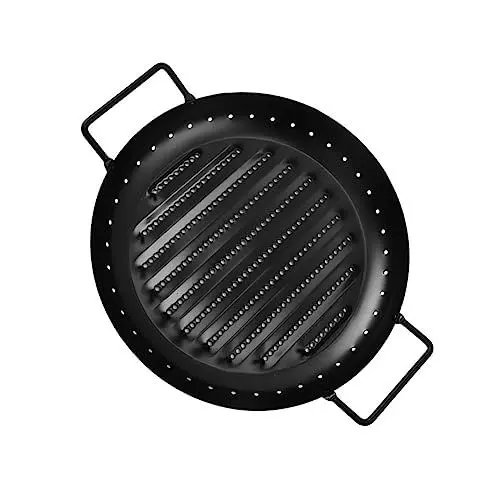 Produktbild: COLLBATH Grillzubehör Mit Antihaftbeschichtete Grillplatte Abtropfplatte Für Outdoor-camping Edelstahl Grillschale Kompakt Und Einfach Zu Bedienen