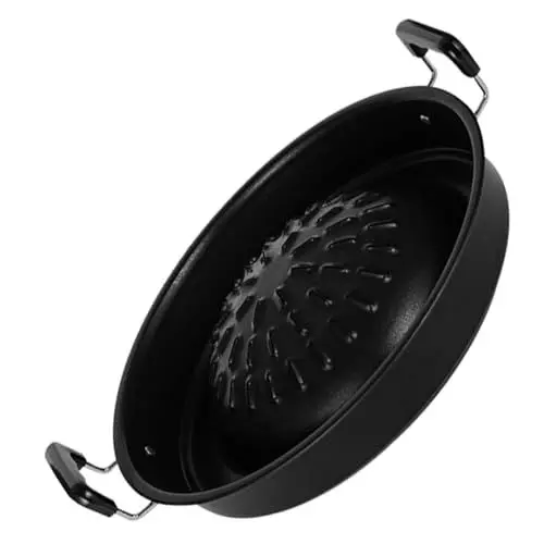Produktbild: COLLBATH Grillpfanne für Camping Grillzubehör professionelle Grillpfanne wiederverwendbare Grillpfanne für den Gartengrill