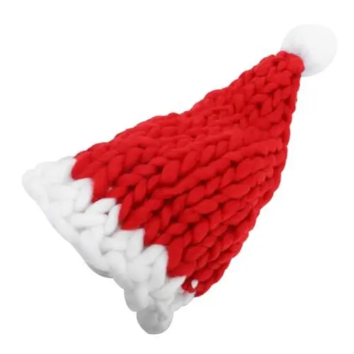 Produktbild: COLLBATH Xmas Weihnachtsmütze Für Eltern Und Handgefertigte Strickmütze Warm Und Kuschelig Weihnachtsdekoration Für Festliche Und Feiern