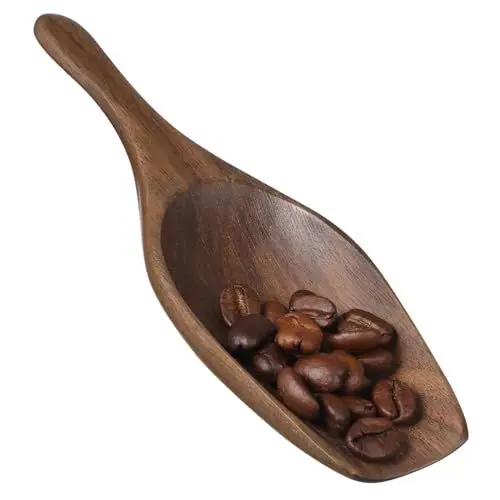 Produktbild: COLLBATH Holz Teelöffel Mehrzwecklöffel Für Kaffeebohnen Pulverlöffel Schaufel Aus Natürlichem Holz Esslöffel Für Küche Mehrzweck-kaffeebohnenlöffel