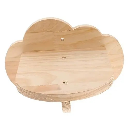 Produktbild: COLLBATH Indoor-katzenspielzeug Katzenregal Natürliches Holz Kletterbrett Haustierzubehör