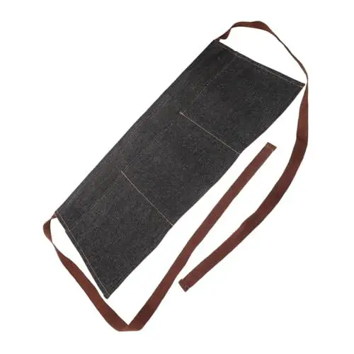 Produktbild: COLLBATH Kochen Backen Gartenarbeit Denim-taillenschürze Kurze Servierschürzen Mit Taschen Für Zuhause Restaurant Hotel