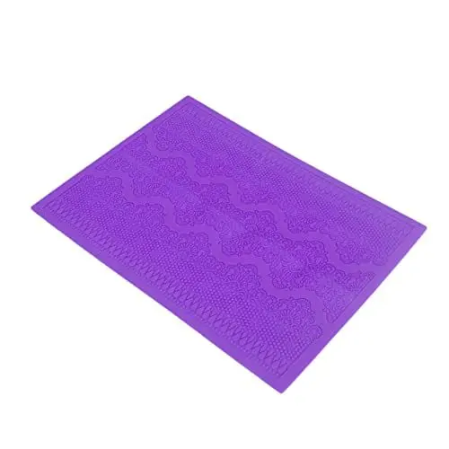 Produktbild: COLLBATH Silikon-kuchendekorationsmatte Mit Blumenmuster Fondant Küchensilikon Geprägte Kuchenspitze Leicht Zu Reinigen