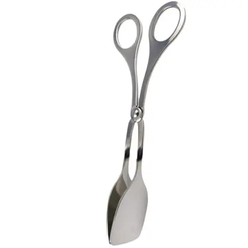 Produktbild: COLLBATH Edelstahl Salat Schere für Brot Lebensmittel Clip Buffet Salat Küche Tong