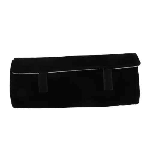 Produktbild: COLLBATH Ohrringe Halskette Tasche schmuckrolle aufbewahrung für schmuck Schmuckbeutel schmuckorganisierer Halsketten-Clutch Buch zur schmuckaufbewahrung Flanell-Aufbewahrungstasche Grey
