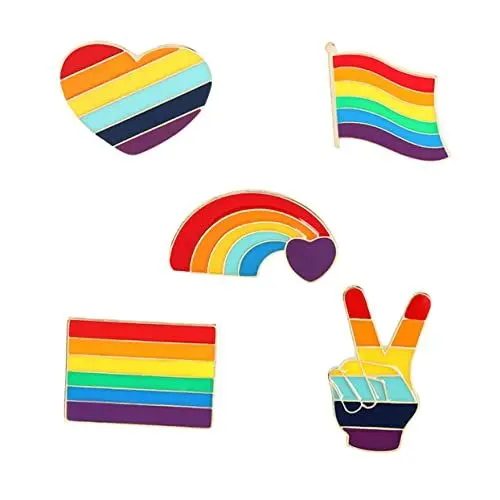 Produktbild: COLLBATH Einzigartige Regenbogen-reversbroschen in 6 Farben Modische Broschen Für Kleidung Gay-pride-pride-bewegung
