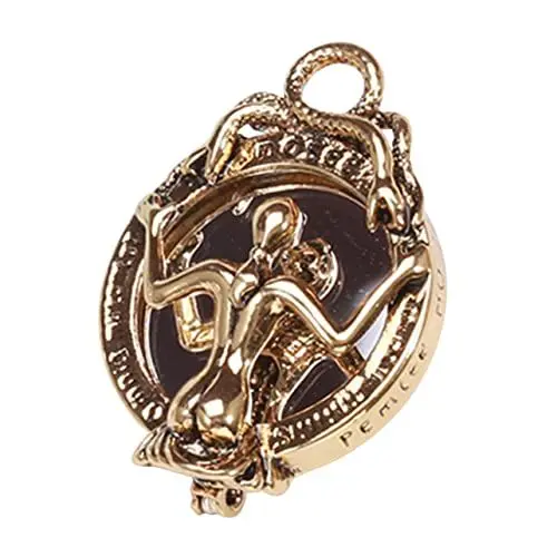 Produktbild: COLLBATH Elegante Skelett Spiegel Brosche Legierung Pin Frauen Gold Brosche Mode Party Schmuck Kleidung