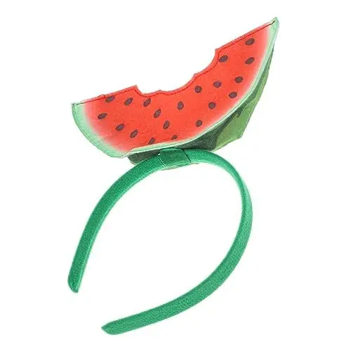 Produktbild: COLLBATH Stirnband Wassermelone Sommer-headbopper Hawaiianisches Stirnband Wassermelonen-Stirnband Für Damen Wassermelonenkostüm -Stirnband-kostüm Fruchthut Frau Dreidimensional Partybedarf