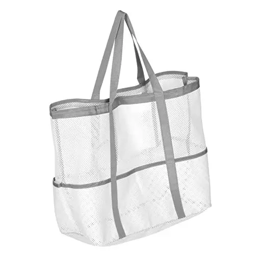 Produktbild: COLLBATH Netz-strandtasche Zum Schwimmen Große Badetasche Faltbare Strandtasche Für Sandspielzeug
