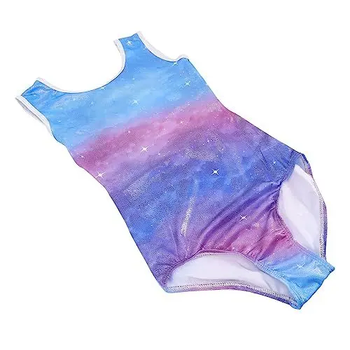 Produktbild: COLLBATH Tanzkleidung Gymnastikkleidung Kinder tanzen Turnanzug Kostüme für Mädchen trikot für kinder Gymnastikanzug für Kinder Atmungsaktiver Mädchentrikot dekorativer Gymnastikanzug