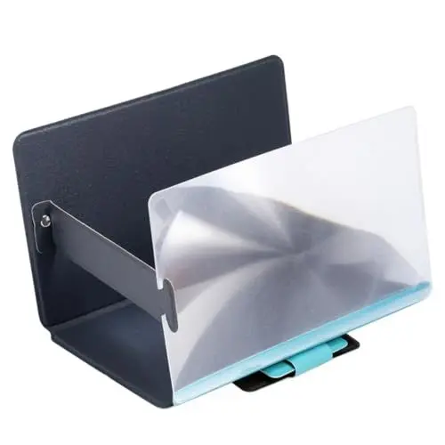Produktbild: COLLBATH Telefonlupe Videolupe elektronisch Gadgets faltbar Handy Halterung Lupe klappbare bügel bildschirmverstärker für Handy Bildschirmlupe für Mobiltelefone Telefon-Bildschirmlupe Blue