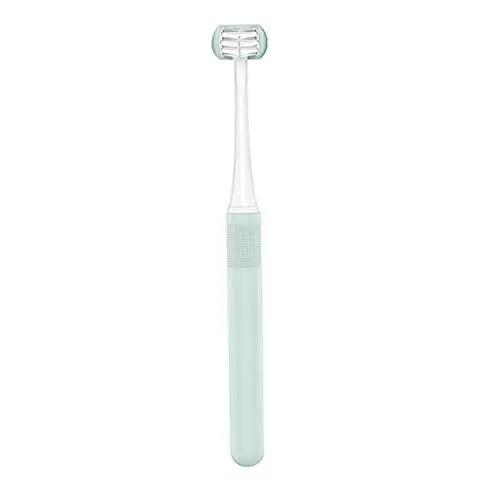 Produktbild: COLLBATH Zusätzliche Zahnbürste 3-seitige Bürste Zähne Pflegewerkzeug Plaque-beseitigung Oral-pp-material Bequemer Gebogener Griff