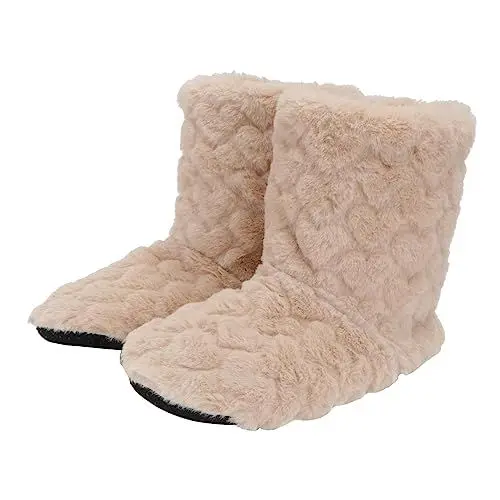 Produktbild: COLLBATH Winter Indoor Floor Boots Warm Thickened Rutschfest Hohe Stiefel Für Damen Herren Tanz Hausschuhe Komfortabel Atmungsaktiv