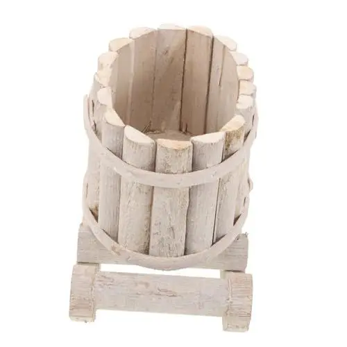 Produktbild: COLLBATH Handgefertigter Weihnachts-Blumentopf aus Holz für Zuhause und das Büro