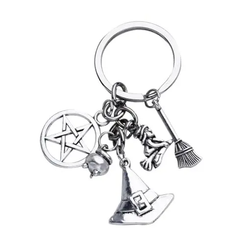 Produktbild: COLLBATH Schlüssel Halloween Hexenhut Erwachsene Schlüsselanhänger Auto Schlüssel Charm Tasche Accessoire Detaillierte Handwerkskunst
