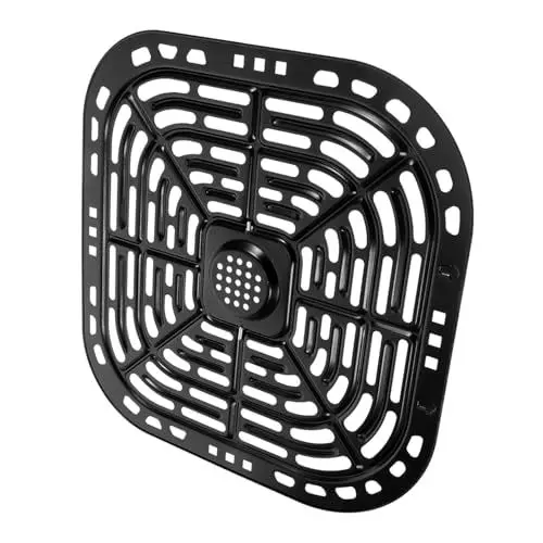 Produktbild: COLLBATH Zubehör für Heißluftfritteusen Air Fryer Grillrost Airfryer-Einsatz air fryer zubehör luftfritteuse zubehör antihaftbeschichtetes herausnehmbares Tablett Air Fryer Grillpfanne