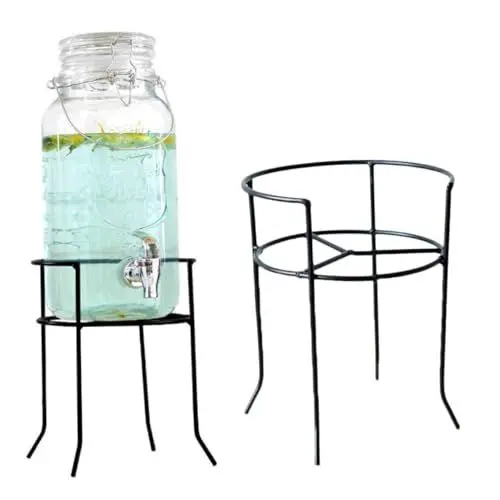 Produktbild: COLLBATH Vintage Bierdosenständer Metalldraht Spenderhalter Rack Für Gläser Glas 4l