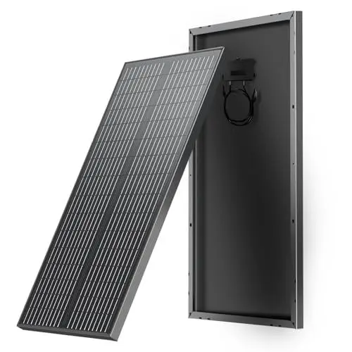 Produktbild: Collect Light 50W 12V Solarpanel monokristallin Solarmodul Photovoltaik Solarzelle Ideal zum Aufladen von 12V Batterien Wohnmobil Garten Camper (Schwarz, 50W Solarmodul(Upgrade))