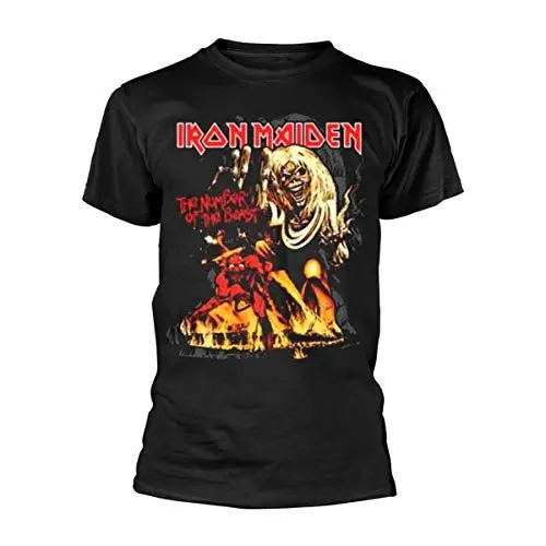 Produktbild: Collectors Mine Herren T-Shirt Iron Maiden-Number of the Beast Graphic, Gr. 50 (L), Schwarz (Schwarz)