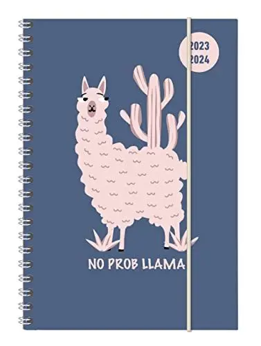 Produktbild: Collegetimer Llama 2023/2024 - Schüler-Kalender A5 (15x21 cm) - Lama - Ringbindung - Weekly - 224 Seiten - Terminplaner - Alpha Edition (Collegetimer A5 Ringbuch)