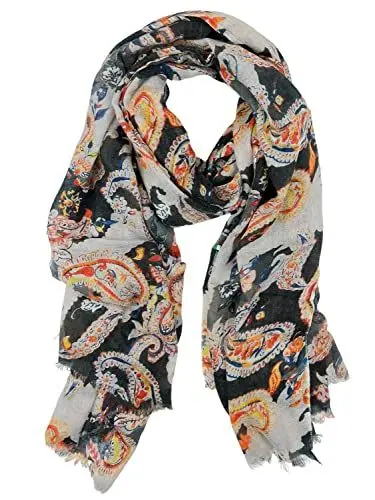 Produktbild: collezione alessandro Luxus Schal Kaschmir Paisley aus softem Kaschmir-Mix 185cm x 85cm