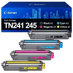 Produktbild: TN241 TN245 Toner Kompatibel für Brother TN-241 TN-245 TN-242 TN-246 MFC-9332DCW DCP-9022CDW MFC-9142CDN HL-3142CW HL-3152CDW DCP-9017CDW MFC-9140CDN HL-3140CW（4-Pack，Schwarz Cyan Gelb Magenta）