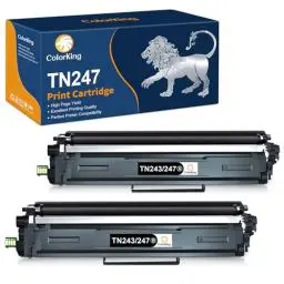 Produktbild: ColorKing Kompatibel Brother TN-243BK TN-247BK TN-243CMYK Toner Brother MFC L3750CDW Schwarz Brother MFC-L3770CDW Brother DCP-L3550CDW Toner Schwarz HL-L3210CW HL-L3230CDW DCP-L3510CDW (2 Schwarz)