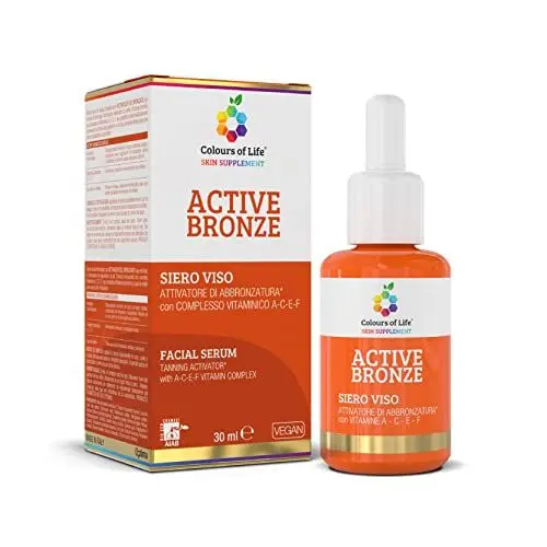 Produktbild: Colours of Life Skin Supplement ACTIVE BRONZE - TANNING ACTIVATOR Gesichtsserum mit Vitamin A-C-E-F Komplex - 30 ml